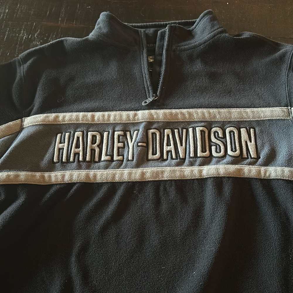 Harley Davidson Fleece 1/4 Zip Pullover